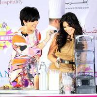 Kim Kardashian and Kris Jenner at the press conference for the launch of Millions Of Milkshakes | Picture 101691
